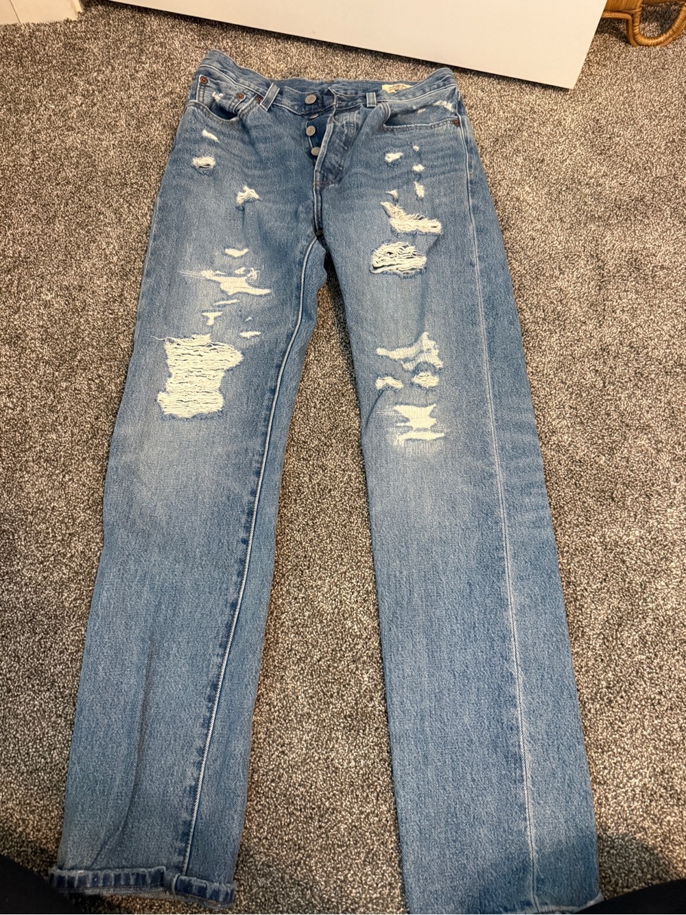 Levi's 501 curve Anniversary Edition Light Blue Denim Jeans